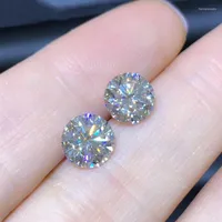 Loose Diamonds 2PCS 5mm IJ Color 0.5 Carat Lab Grown Moissanite Stone Excellent Round Cut VVS1 Diamond Ring Material For Women&#039;s Gift