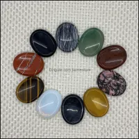 Stone 35X45Mm Worry Stone Thumb Gemstone Natural Healing Crystals Therapy Reiki Treatment Spiritual Minerals Mas Palm Ge Dhseller2010 Dhjm1