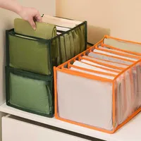 Bolsas de armazenamento Calças Organizador Organizador de roupas Organizadoras de camadas de camadas Caixa de compartimento doméstico Organização de gavetas de roupas íntimas