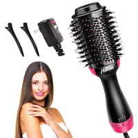 Molisau 3 in 1 One Step Hair clipper Dryer with Negative Ion and Styler Volumizer Anti-Frizz Hot Comb for All Hair Types Blow