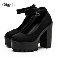 Отсуть обувь Gdgydh весенняя осенняя женская кусочка на высокой каблуке на каблуке на щипни насосы Gothic Punk для модельного ночного клуба Bakp