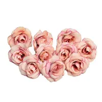 FLOR ARTIFICIAL 4cm Silk Rose Flor Head Wedding Party Home Decoration Diy Wreath Scrapbook Box Craft GB6432458