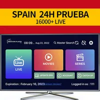 Akıllı TV Android için M3U İspanya Espana Alıcıları Avrupa Tablet PC Ekran Koruyucular Alıcıları