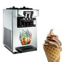 상업용 스테인레스 스틸 아이스크림 기계 새로운 디자인 소프트 소프트 아이스크림 자동 성형기 1700W239J