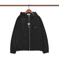 Mens jaqueta windbreaker casacos de jaqueta fina com letras Triângulo invertido homens mulheres casaco impermeabilizante roupas de outono roupas de roupas de roupa externa de roupas masculinas 002