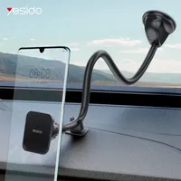 iPhone X 11 Pro Long Arm Holder 용 Magnetic Windshield Sucker Car Phone 마운트 스마트 폰 스탠드