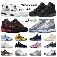 University Blue Men Basketball Shoes 4 4s Military Black Cat Red Thunder Infrared Cactus Jack Sail Mocha 11s Cool Cherry Women Outdoor Sneakers Sports Trainers