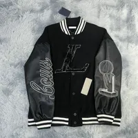 Jackets para hombres Marca de béisbol L Vintage Bomber Coats Bordado de otoño Hip Hop Hop Varsity Tamaño M-3xl