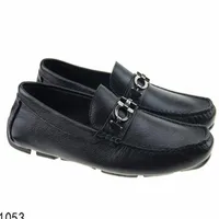 -جزء من هدية دوغ أحذية المعادن بوكلي زلة الشهيرة مان مان كسول فالتس المتسكعون Zapatos Hombre 40-46336C