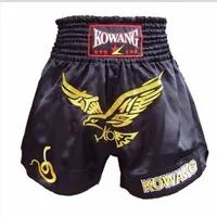 Suotf 2018 Spring MMA boxe Muay Thai Short Authentic Muay Thai Shorts Boxing Treinamento Shorts Red Black Eagle Model249s