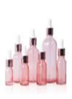 Lege Glass Essential Oil Bottle 5ml 10 ml 15 ml 20 ml 30 ml 50 ml 100 ml roze cosmetica DROPPER FLESSLES4878961