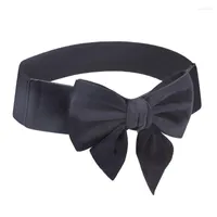 Belts Sweet Elastic Wide Corset For Women Bowknot Waist Belt Female Dress Waistband Big Stretch Cummerbunds Clothes Accessory