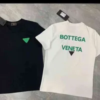 Мужская футболка BV Дизайнерские рубашки Bottega Classic Brand Venet's Men's Half-рукав 2022 BV Green Label Новая модная футболка с короткая сеть красная