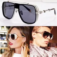 Nieuw modeontwerp Women Sunglasses Men Merkglazen BPS-104 Prachtig vierkant frame royale populaire stijl Summer Outdoor UV400 Beschermende bril met Case