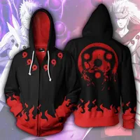 Anime Naruto hoodies 3D printed men hoodie jacket custom sweatshirt hip hop Streetwear naruto akatsuki hoodie Zipper tracksuit2392