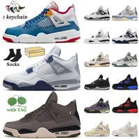 Wholesale 2022 New Jumpman 4 Basketball Shoes 4S A Ma Maniere Messy Room Midnight Navy Cactus Jack Black Cat Sil