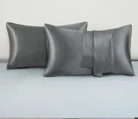 Pillow Case DHL Schiffsbetten Satin Kissengehäuse für Haare und Haut 2 Pack Standardgröße mit Umschlagverschluss