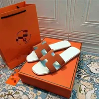 Herme Slippers Orans Oasis Designer Sandals Slipper High Version 2022 New h Color Matching Flip Flops We