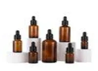 Empty Cosmetics Glass Dropper Bottles 5ml 10ml 15ml 20ml 30ml 50ml 100ml For Essential Oil With Tamper Cap6109335
