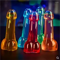 Copos de copos de vinhos Pênis de copo de festa de cerveja Vasos de Vidrio Dick Willy Willy Gachelorette Straws Bridal