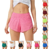 Designer Womens Sports Shorts Yoga Outfits Short Pants Outfit Hidden Zipper Pocket Loose Breattable Casual Sportswear 15 F￤rger Tr￤ning Fitness Wear