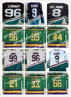 Hockey jerseys vintage The Mighty Ducks of Anaheim Movie 96 Charlie Conway Hockey 8 Teemu Selanne 9 Paul Kariya 99 Banks 44 Reed 21 Portman 66 Bombay 33