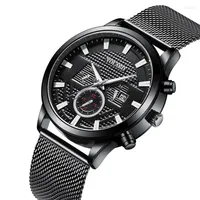 Montre-bracelets Jessingshow 2022 Watch masculin Watch en acier inoxydable Business Mesh Belt Quartz Wristwatch Horloge masculine Relogio Masculino