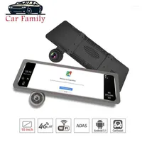 Android 5.1 Car DVR 4G 10 Inch Touch Dash Cam Rearview Mirror Camera Dual Lens ADAS GPS Navigation Wifi Recorder1