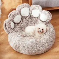 Letti per cani super soffici divano domestico di divano lavabile lungo peluche di gatto grande per gatto da pet tappetini caldi culi portatili portatili