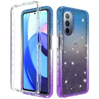Phone Cases For Motorola E7 POWER G30 G10 G100 G60 EDGE 20 PRO LITE G31 G71 G51 E20 With Clear PC & TPU 2-Layer Blingbling Gradient Color Drop Protection Cover
