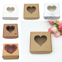Geschenkverpackung 25 PCs Candy Cake Crafts Packaging Box handgefertigte Seife Packboxen Hochzeitsbedarf