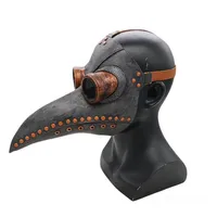 Lustige mittelalterliche Steampunk Pest Doctor Doctor Bird Mask Latex Punk Cosplay Masken Schnabel f￼r Erwachsene Halloween Event Requision268d