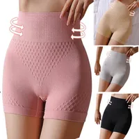 Sexy Ice Silk Boxer High Waist Panties For Women Nylon Boyshorts