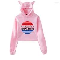 Men&#039;s Hoodies WAWNI Lets Go Brandon Cat Ear Hoodie Cosplay Accessories Fashion Clothes Womens Girls Hoody Unique Ea 2D Women-Clothes