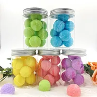 Bath Tools Accessories Fruit Candy Brushed Scrub Ball Sea Salt Niacinamide Peach Body Deep Cleaner Natural Bubble room 220831