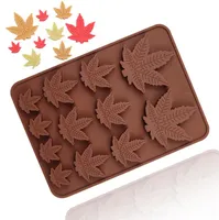 Baking Moulds DIY Molds Size Maple Leaf Biscuit Jelly Mold Silicone Chocolate Mold SN6760
