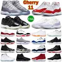 11 butów w koszykówce retro mężczyzn 11s Cherry Cool Grey Jubilee 25. rocznica legenda gamma Blue Concord Blud Low 72-10 Pure Violet Mens Women Treners Sports Sneakers