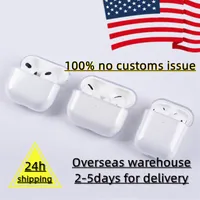 New For Airpods Pro Headphone Accessories Apple Airpod 3 Bluetooth Earphones Protective Cover Transparent PC Clear Protecter