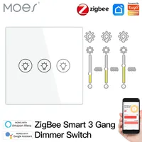 Zigbee Multi-Gang Smart Light Dimmer Switch Control Independent Tuya App Control funziona con Alexa Google Home 1 2 3 Gang2538