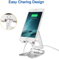 Cell Phone Stand Holder Adjustable Desktop Phone Stand Compatible with For iPhone 11 Pro Xs Xs Max Xr X 8 7 6 iPad Mini All Android 261y