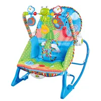 Sedia a dondolo per baby a dondolo musicale azionario elettrico vibrante sedia da buttafuori per bambini regolabile reclinabile Cradle Chaise Accessori M1613201G