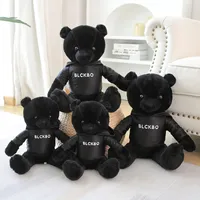 2022 Stuffed Animals Plush Dolls Cute 30CM New hoodie black seated teddy bear gift for children