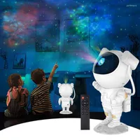 Night Lights Star Projector Light for Kids Astronaut with Timer Remote Galaxy Bedroom Room Cine en casa