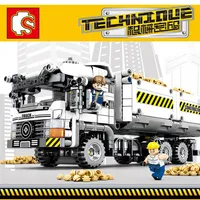 Sembo 799pcs Technic Engineering Dump Build Build Bucks Bricks Strics Str Educational DIY Toys for Kids Boys LJ20092828E