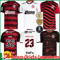 22 23 Koszulki piłkarskie Flamengo 2022 Diego E.Ribeiro Gabriel B. Gabi Pedro Vidal de Arrascaeta Gerson B.henrique Camisa Mengo Men Men Kit Kit Kit Football koszule piłkarskie