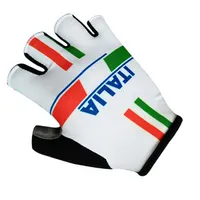 Защитный механизм Gear Tour De Italy France Cycling Gloves Bicycle Sport Gloves Team Mittens Ropa Guantes Ciclismo Shock -Resean Half Finger GL300M