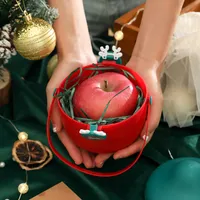 Juldekorationer Apple Box Plastic Christmas Gift Boxs