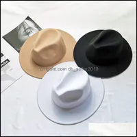 Стингские края шляпы почувствовали, что шляпы федоры мужские женские шляпы женщины, мужчины, федора, женщина, мужчина, джазовая панама, женщина мужской кепки модные аксессуары Dhwis