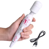 Juegos de novedad USB Plug de productos sexuales Herramienta de masaje Vibrador G-Spot Rotaci￳n Vibrador impermeable Consolador Sexy Adult Sex Toys for Women