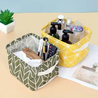 Storage Boxes Bins Folding Desktop Box Waterproof Toy Sundries Cute Basket Cosmetic Underwear Office Stationery Organizer 220830